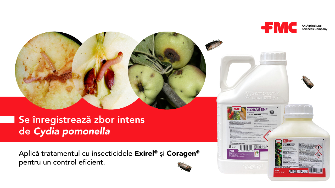 Exirel si Coragen pentru Cydia Pomonella