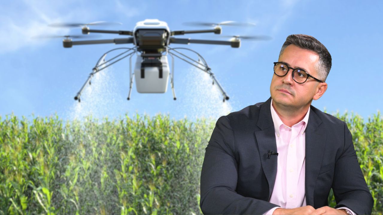 Romeo Șoldea despre stropirea culturilor cu drona