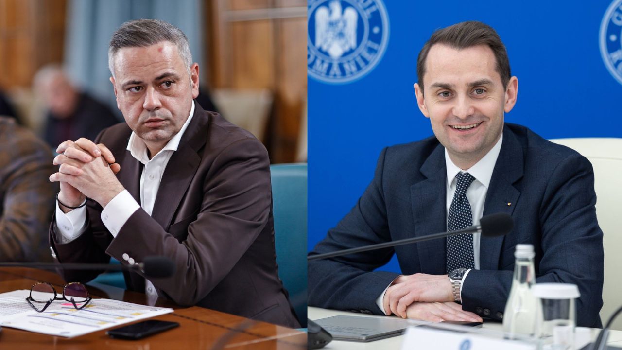 Florin Barbu îi dă replica lui Mihai Jurca (dreapta)